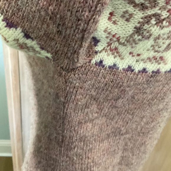 Vintage Scottish Wool Fair Isle Zip Up Sweater - Picture 13 of 16